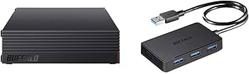 Amazon | BUFFALO USB 3.1(Gen 1)/USB 3.0用 外付けHDD 4TB HD-AD4U3 +