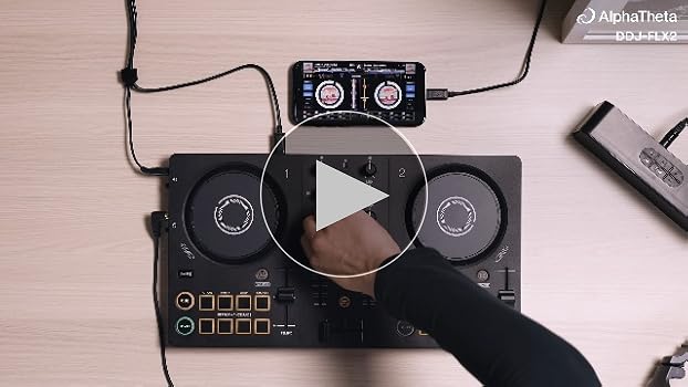 Amazon.com: Pioneer DJ AlphaTheta DDJ-FLX2 精巧型雙通道DJ 控制器: 樂器
