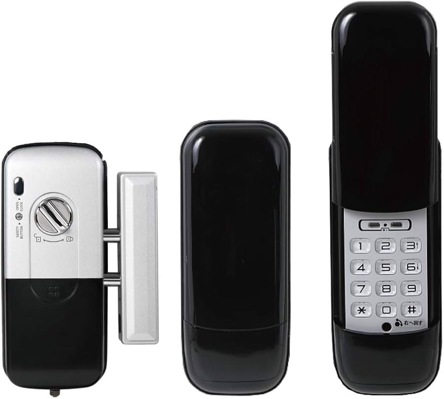 Amazon｜ロックマンジャパン デジタルドアロック 全3色 室内機縦型