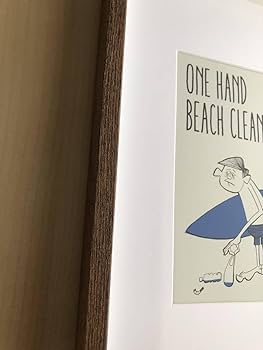 Amazon.co.jp: kj額装品 花井祐介 ビーチクリーン イラスト A4サイズ額