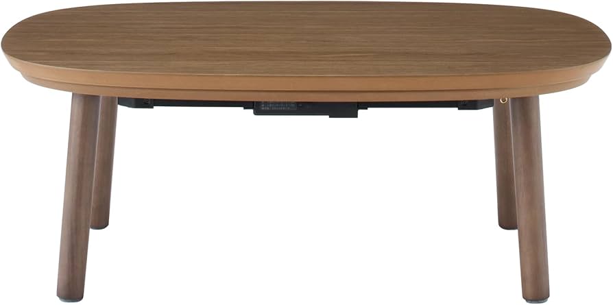 Amazon | 無印良品 こたつにもなるローテーブル ダークブラウン 小 幅