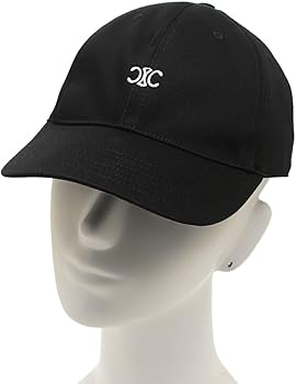 Amazon | [セリーヌ] 帽子 トリオンフ ベースボールキャップ ブラック