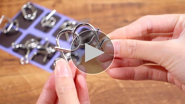Amazon.com: Yilloog Metal Wire Puzzle Set of 8 with Pouch, Brain