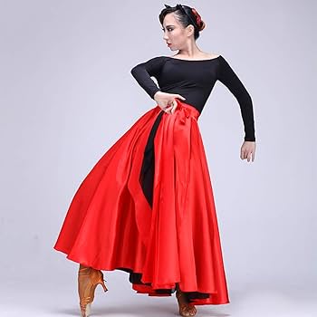 Amazon.co.jp: ダンススカート衣装 ステージ衣装 演出用 社交ダンス