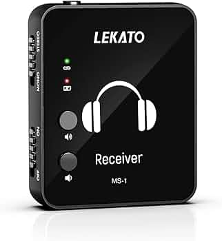 Amazon | LEKATO インイヤーモニター ワイヤレスシステム 送信機と