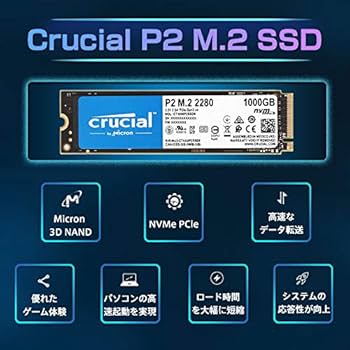 Amazon.com: Crucial Crucial P2 Series, 1TB (1000GB) 3D NAND NVMe