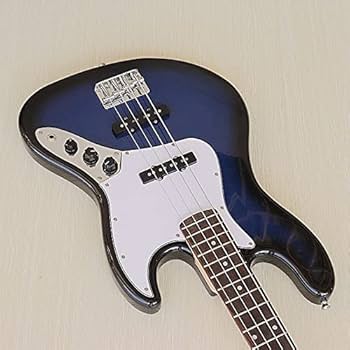 Amazon.co.jp: 4弦ベースギターブルーカラーバスウッドボディスケール