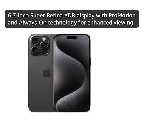 Amazon.com: Apple iPhone 15 Pro Max, 1TB, Black Titanium