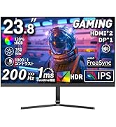 Amazon.co.jp: cocopar モニター 24.5インチ 白 Type-C 200Hz