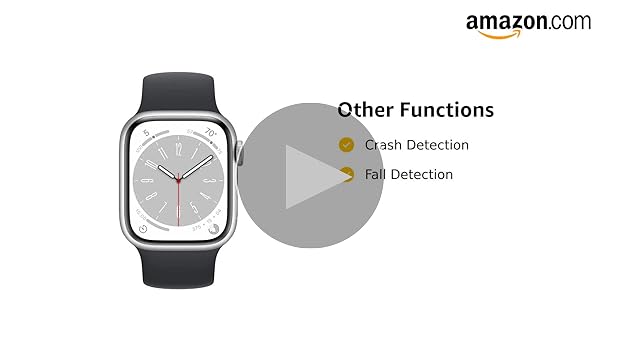 Amazon.com: Apple Watch Series 8 (GPS, 41MM) - Silver Aluminum