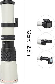 Amazon | 500mm F8‑F32マニュアルフォーカス望遠レンズ 手動焦点超望遠