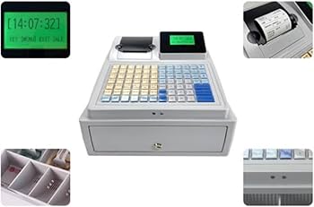 Amazon | Nicffdi 電子キャッシュ レジスター、48 キー レジ