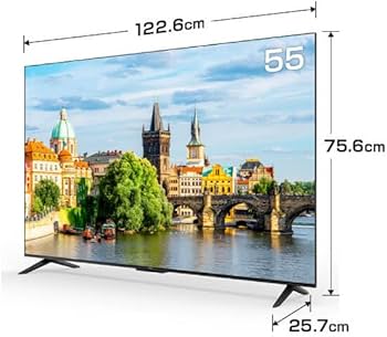 Amazon | TCL テレビ 55型 55インチ スマートテレビ Google TV W