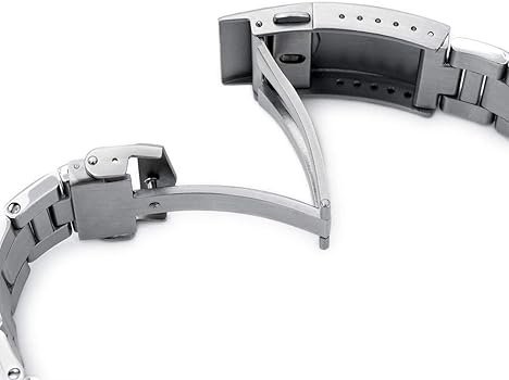 Amazon | [MiLTAT] 20mm メタル時計バンド ステンレススチール