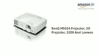 BenQ MS524 Projector, 3D Projector, 3200 Ansi Lumens, with HDMI