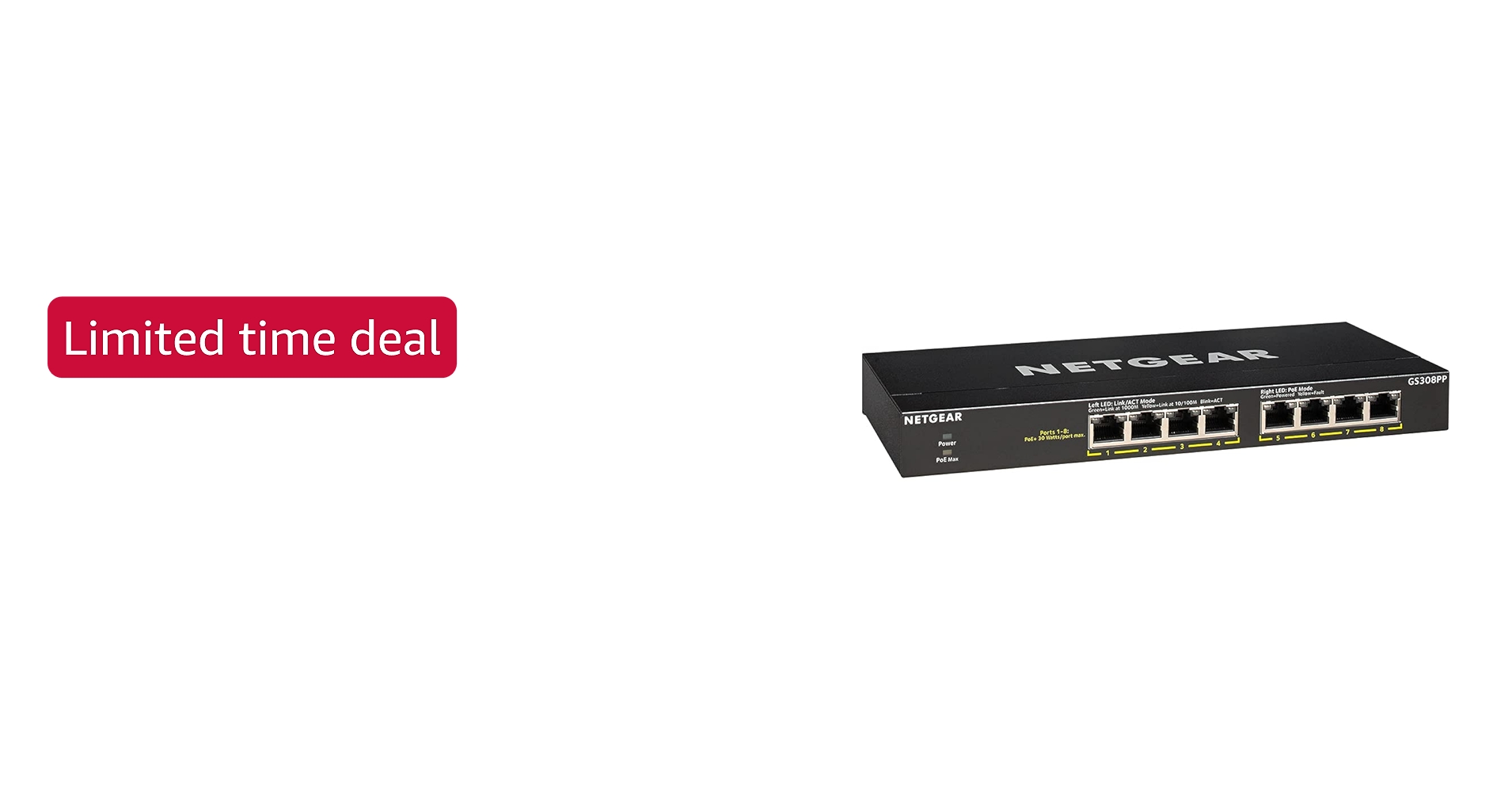 Amazon.com: NETGEAR 8-Port PoE+ Gigabit Ethernet Unmanaged