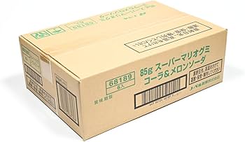 Amazon | ノーベル製菓 スーパーマリオグミコーラ&メロンソーダ 85g ×6