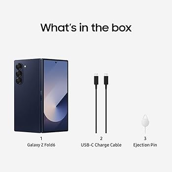 Amazon.com: Samsung Galaxy Z Fold 6 5G US Version, 512GB, Navy