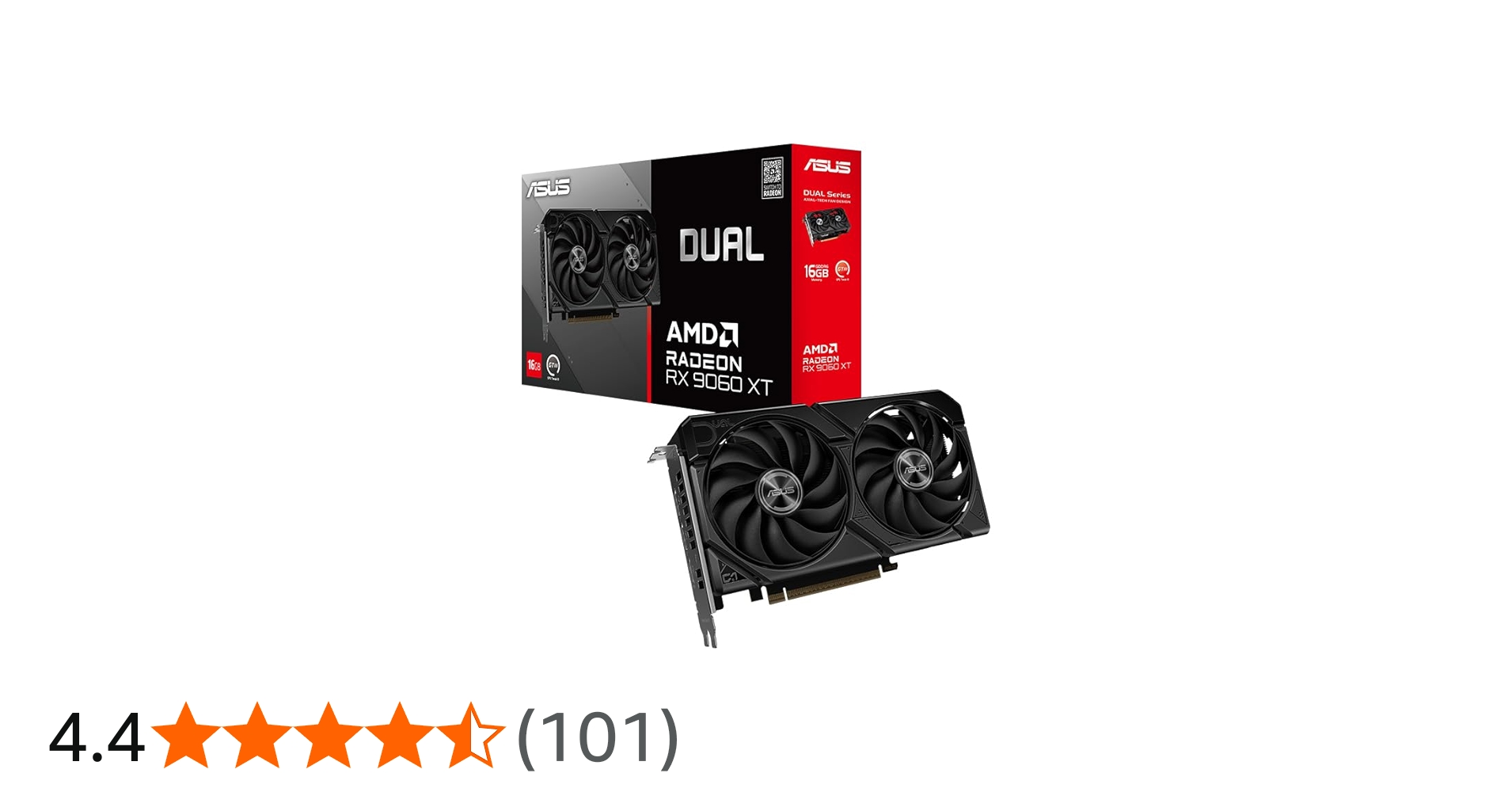 Amazon | ASUS AMD Dual Radeon RX 9060 XT 16GB GDDR6ビデオカード