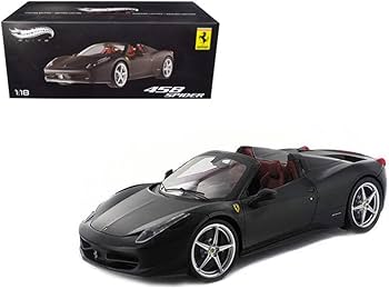 Amazon.com: Ferrari 458 Italia Spider Matt Black Elite Edition 1