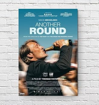 Amazon.co.jp: 【フレーム付-黒-】 映画ポスター アナザーラウンド