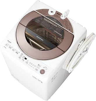 Amazon | シャープ 洗濯機 ES-GV10F-T穴なし槽 インバーター搭載
