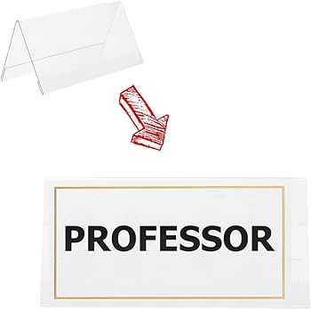 Amazon.co.jp: Cabilock クリアプラスチックネームプレート デスク用 6