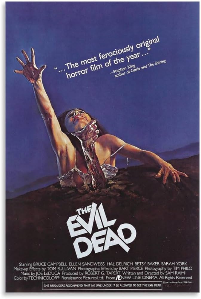 Amazon.co.jp: The Evil Dead死霊のはらわた映画ポスターブルース