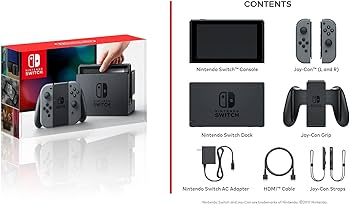 Amazon.com: Nintendo Switch Console Gray Joy-Con (Renewed) : Video