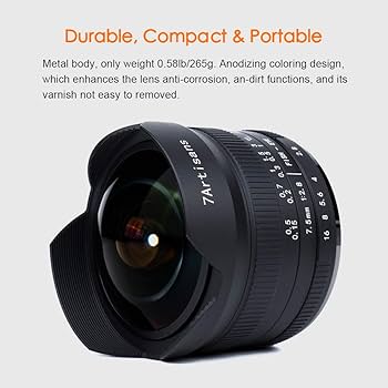 Amazon | 7artisans 7.5mm F2.8 II 魚眼レンズ 超広角 Sonyミラー