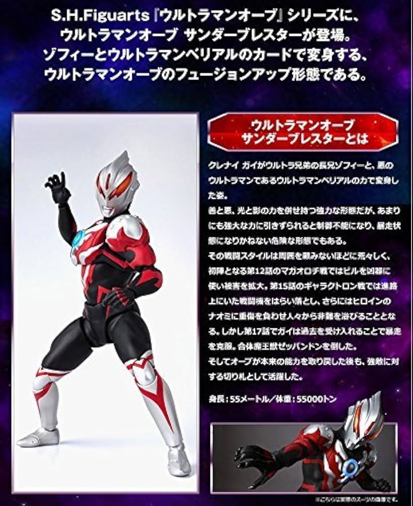 Amazon.com: Bandai S.H.Figuarts Ultraman Orb Thunder Bruster