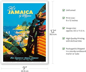 Amazon.com: Fly to - Jamaica - by Clipper - Pan American World
