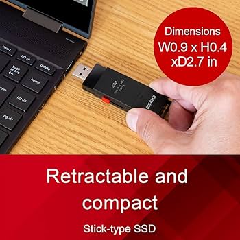 Amazon.com: BUFFALO External SSD 1TB - Up to 600MB/s - USB-C - USB