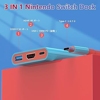 Amazon.co.jp: 【2025年新登場】For Switch 2 ドック テレビ接続出力