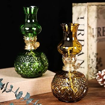 Amazon.co.jp: BOSUGE、20Cmガラス灯油ランプオイルランプ、クリア灯油