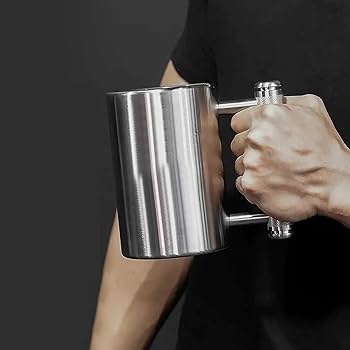 Amazon.co.jp: ステンレス鋼8kgヘビーダンベルカップ、太りすぎ