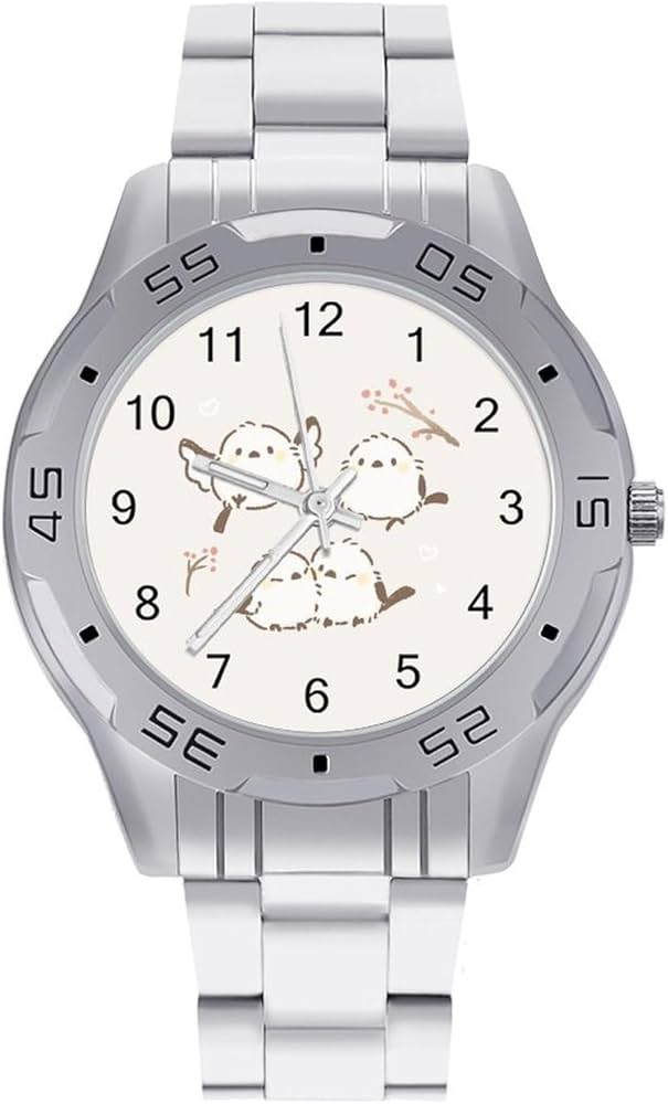 Amazon.co.jp: シマエナガ 鳥柄 腕時計メンズ 高級腕時計 スポーツ