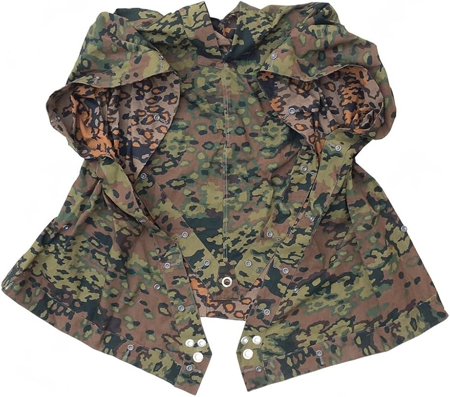 Amazon.co.jp: ナチスドイツ軍 SSオークリーフ迷彩ツェルトバーン 三角