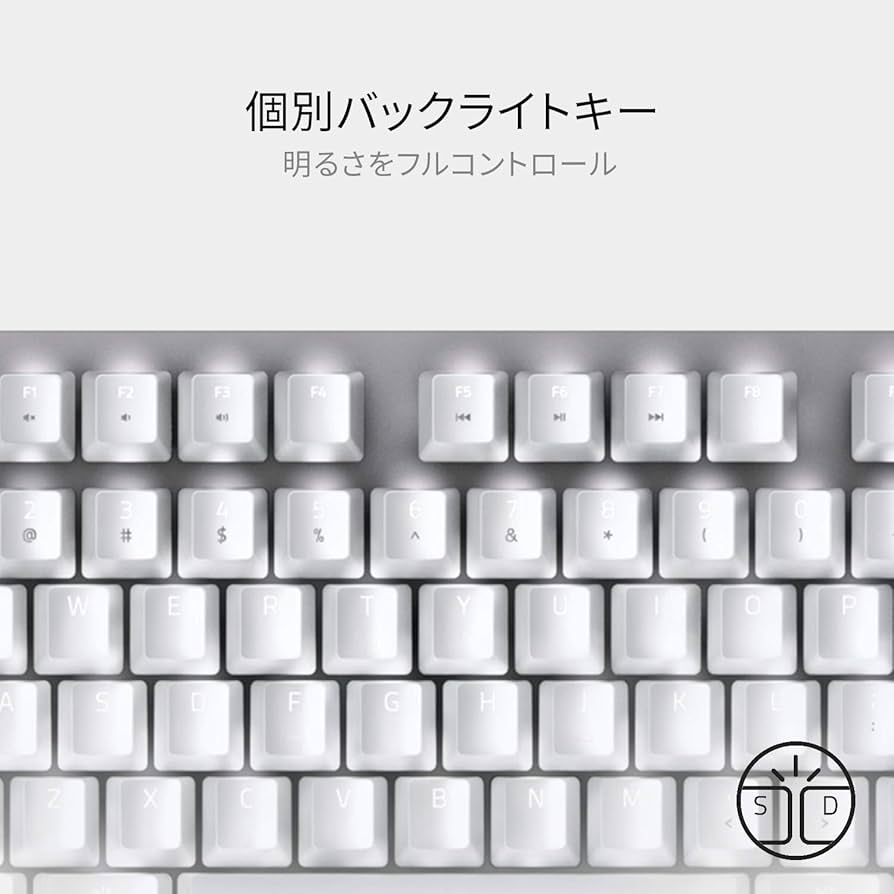 Amazon.co.jp: Razer BlackWidow Lite JP Mercury White メカニカル