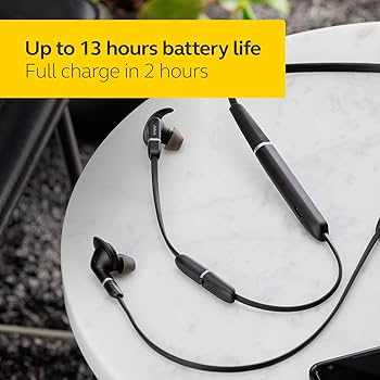 Amazon.com: Jabra Evolve 65e Wireless Neckband Headset, Link 370