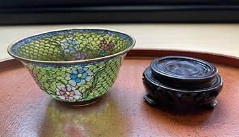 Amazon.co.jp: 中国伝統工芸 透胎七宝 省胎七宝 ガラス七宝透かし