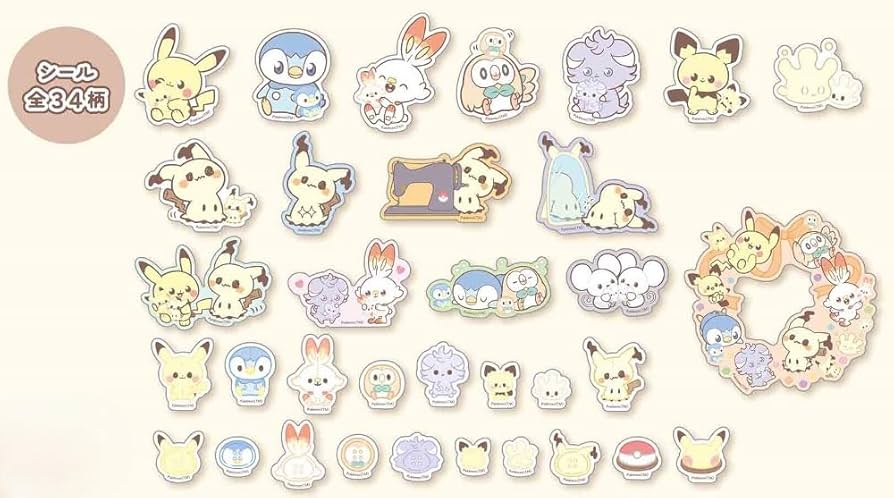 Amazon.co.jp: マリモクラフト ポケットモンスター フレークシール