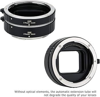 Amazon.com : JJC Z Mount Auto Focus Macro Extension Tube Ring Set