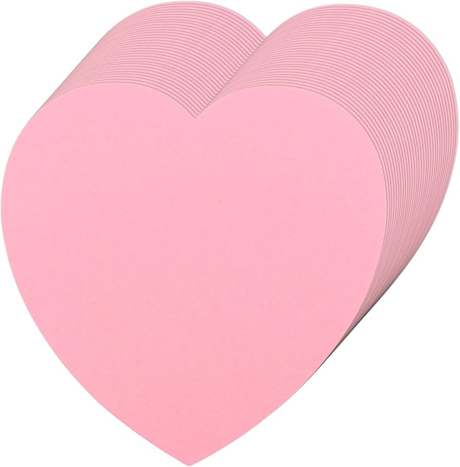 Amazon.co.jp: MixTeach 72 ピンクハートカットアウト、15 x 15 cm