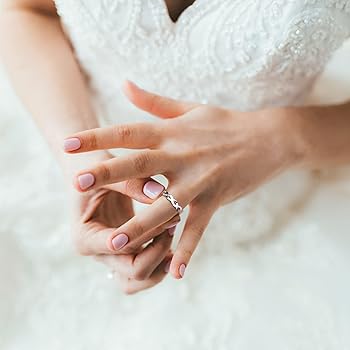 Amazon | [JeryWe] 6個女性用ステンレススチールリングセット シルバー