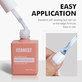 FZANEST Milky White Gel Nail Polish Builder Base Gel For Nails