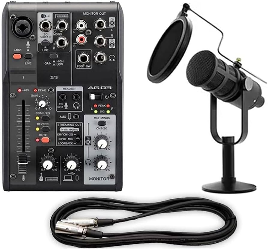 配信機器・PA機器・レコーディング機器 Yamaha AG03MK2 + CUSTOMTRY