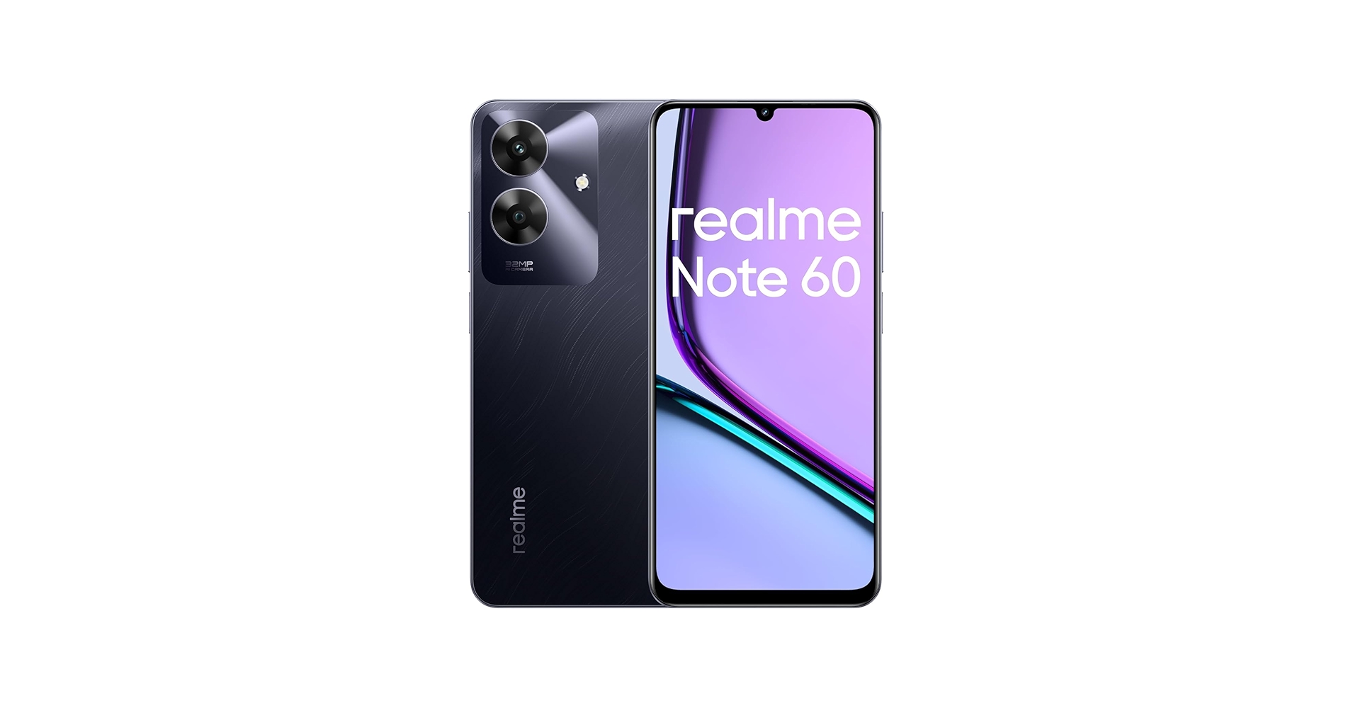 realme Note 60 64GB 3GB Marble Black MEA RMX3933 EU : Amazon.com