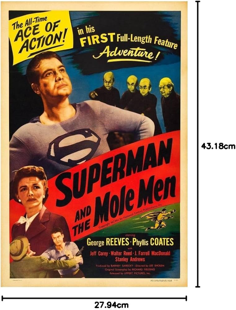 Amazon.co.jp: Posterazzi スーパーマンとモグラの男性 フィリス