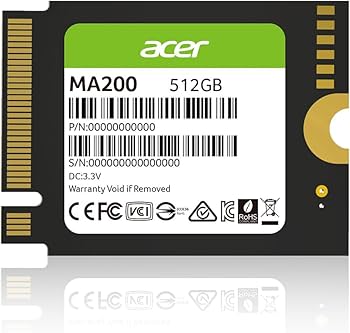 Amazon | Acer MA200 M.2 SSD 2230 内蔵SSD 512GB PCIe Gen4x4 NVMe